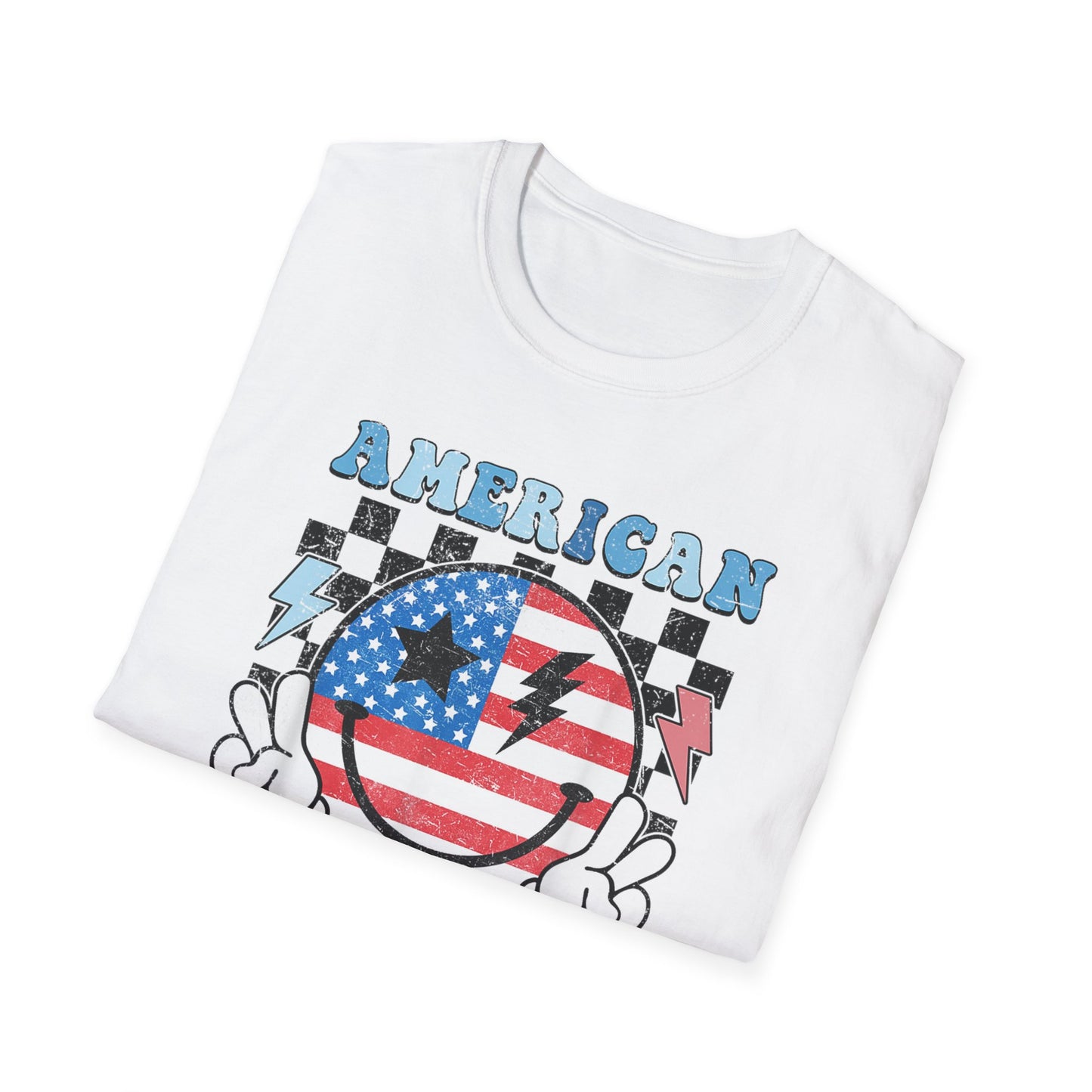 Vintage Peace Sign American Girl T-shirt