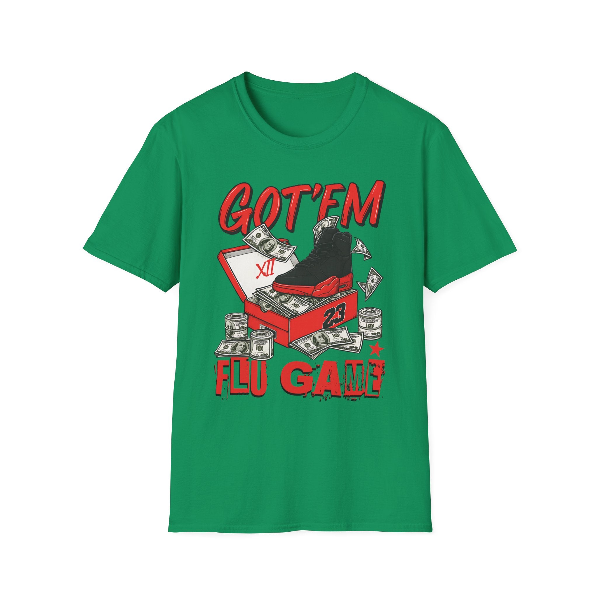 Streetwear Match Jordan 12 Retro Flu Game - XII Graffiti Sneakerhead T-Shirt