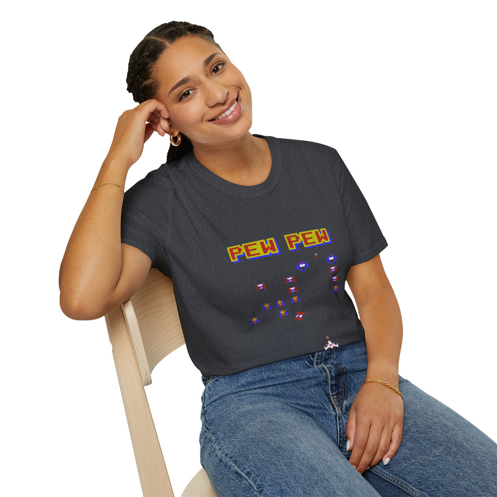 PEW PEW Retro Video Game Vintage Gaming Gamer T-Shirt