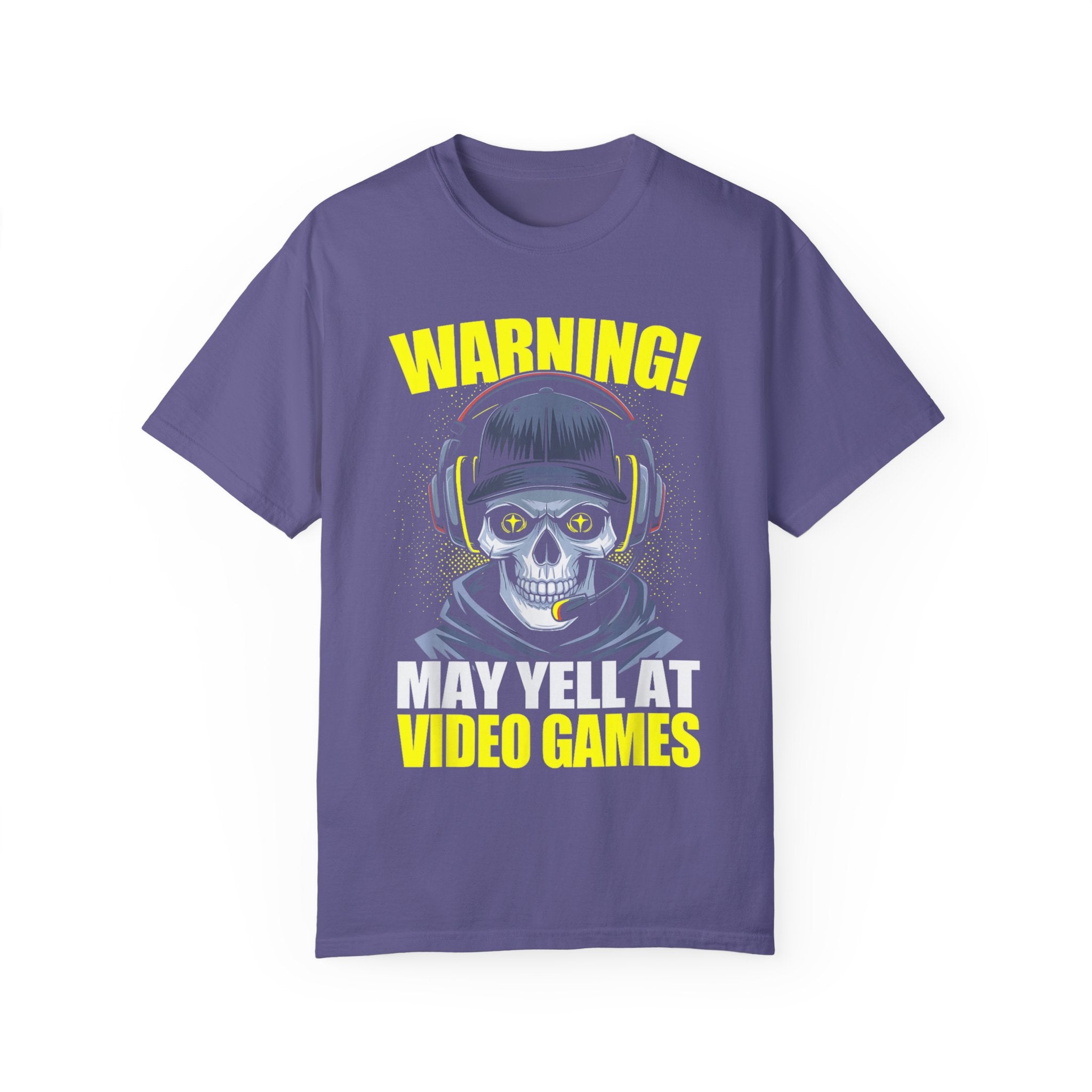 Warning: May Yell at Video Games Gamer T-shirt