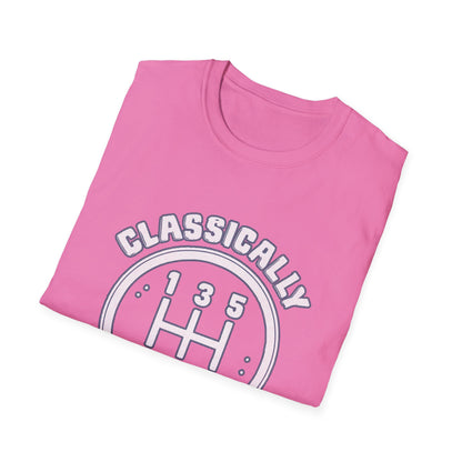 Classically Trained Stick Shift Hot Rod Gearhead Vintage Car T-Shirt