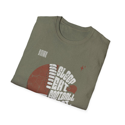 Eat Sleep Football Repeat Football Game Day T-Shirt