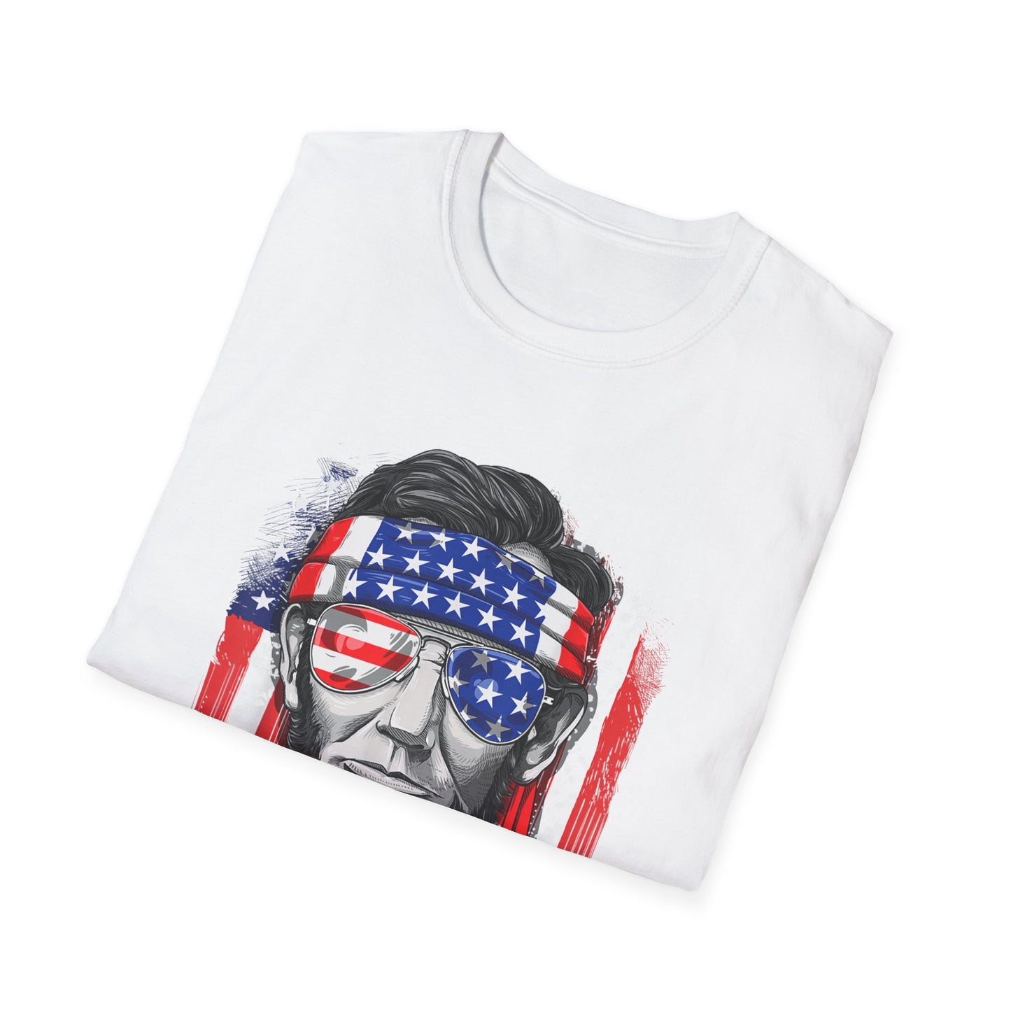 US Abe President Lincoln Merica 4th of July T-Shirt