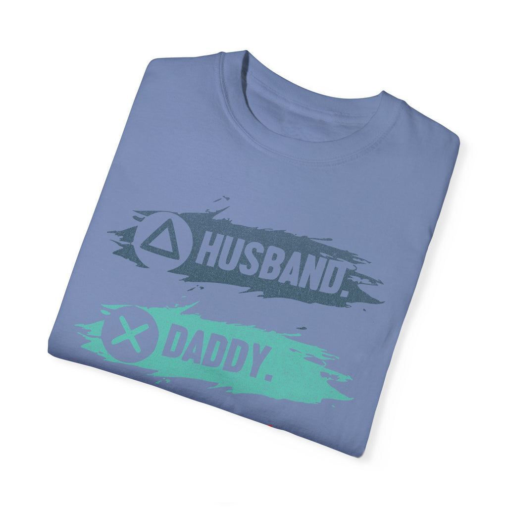 Husband Daddy Gamer Hero Funny Dad Gamer T-shirt