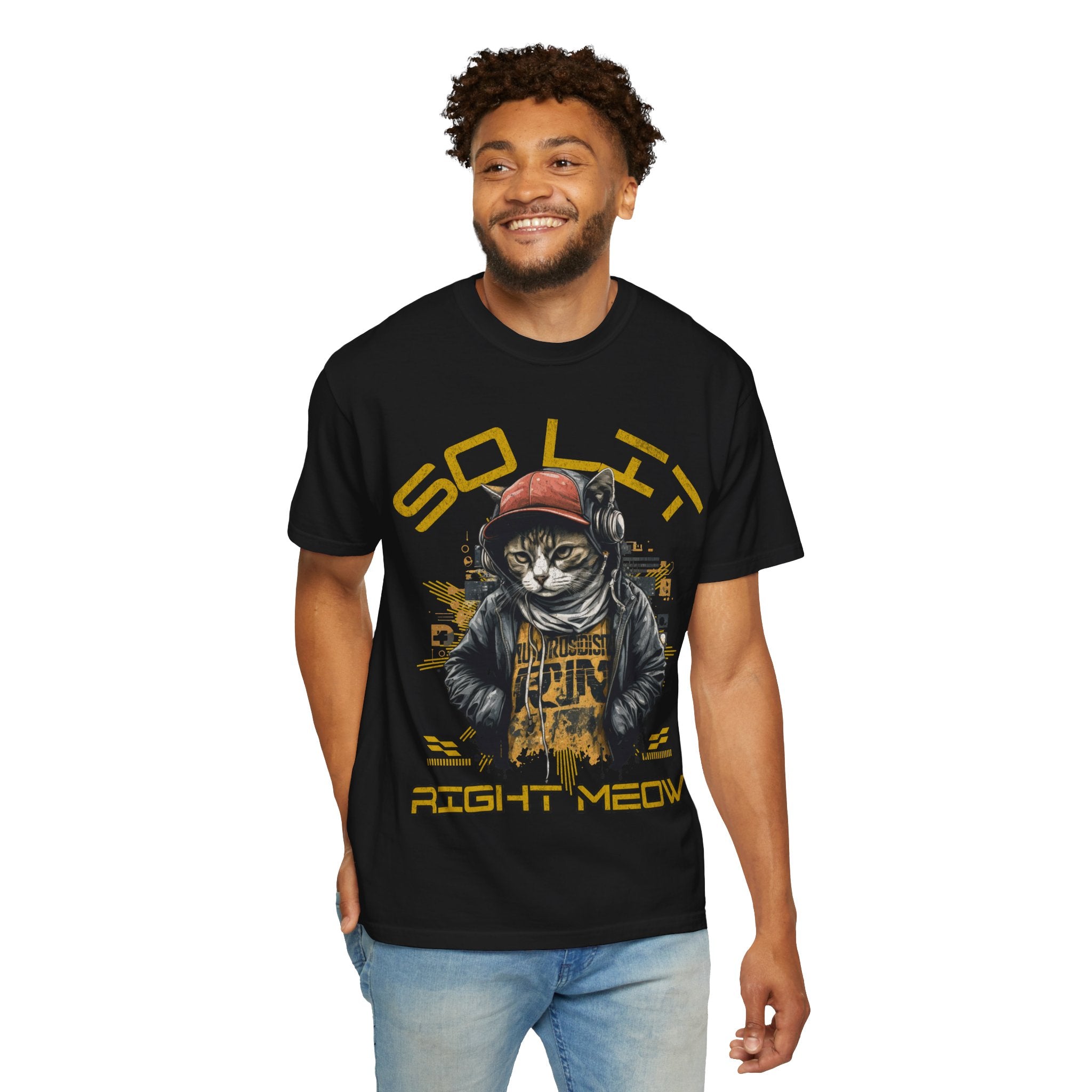 So Lit Right Meow Funny Cat Streetwear T-Shirt