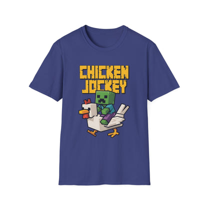 Retro Gamer Miner Chicken Jokey Funny Gaming T-Shirt