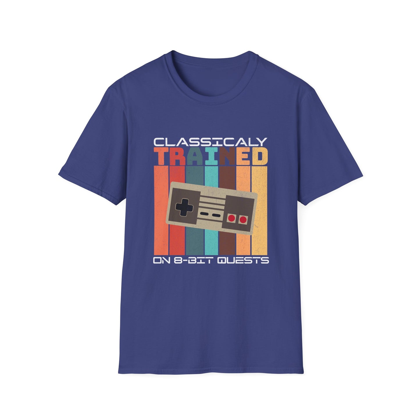 Retro Classically Trained on 8-Bit Quests Gamer T-Shirt