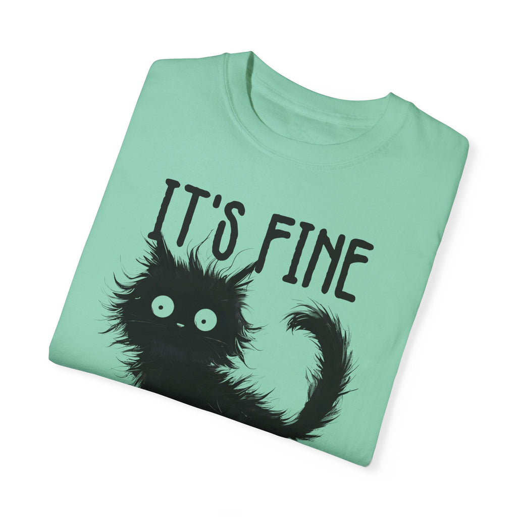 I’m Fine, It’s Fine, Everything Is Fine Funny Cat Kitten T-Shirt