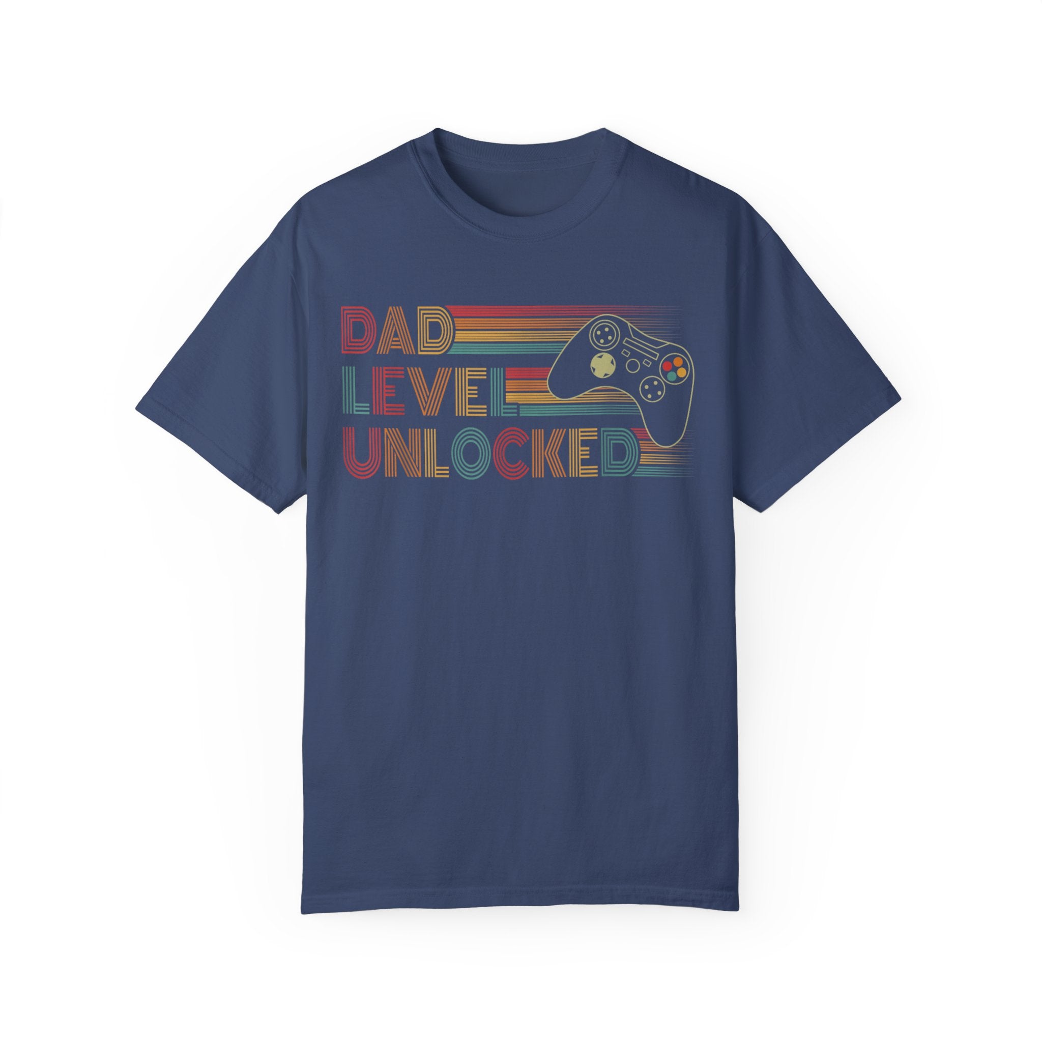 Dad Level Unlocked Retro Gaming Dad T-shirt
