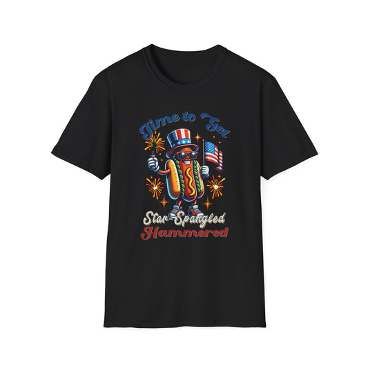BBQ Hotdogs & Star-Spangled Shenanigans 4th of July T-shirt