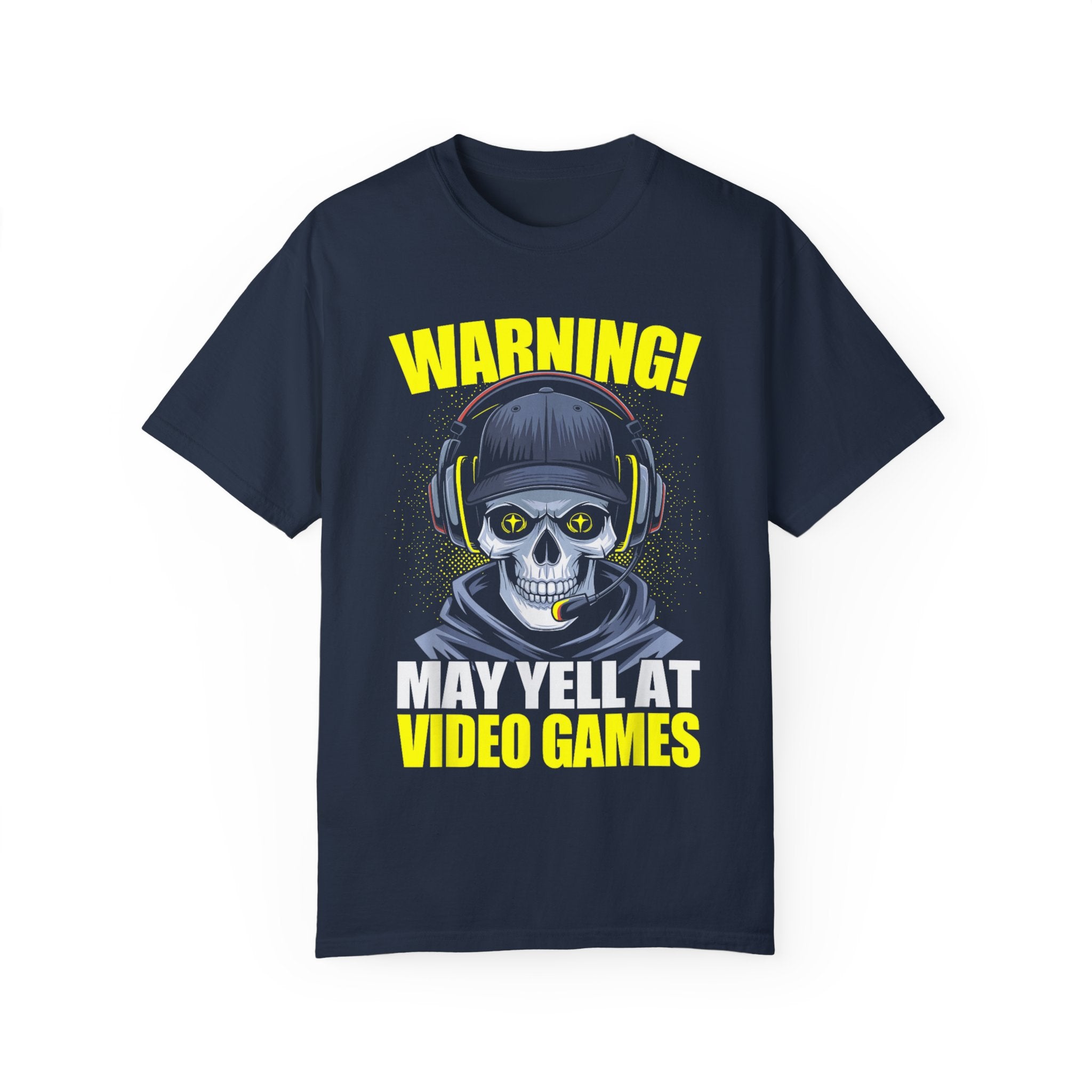 Warning: May Yell at Video Games Gamer T-shirt