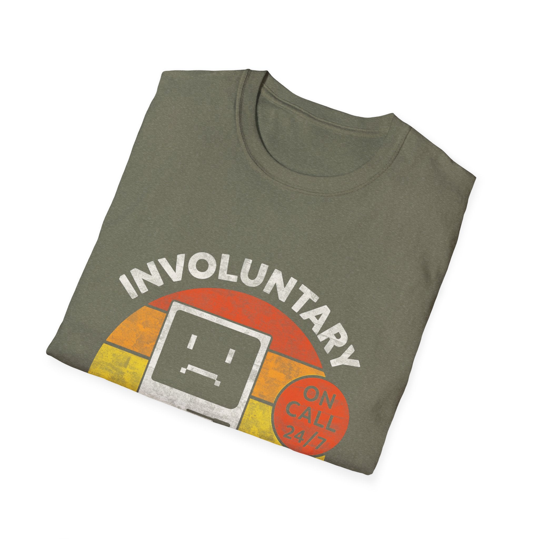 Involuntary Tech Support Funny Retro 80s Computer T-shirt