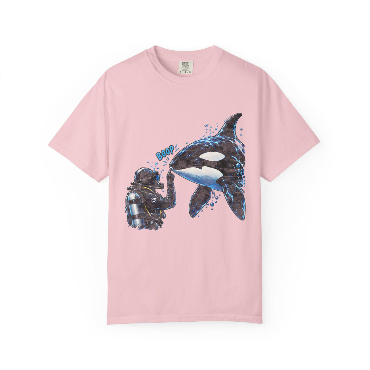 Orca Boop Snoot Shirt, Scuba Diver T Shirt, Killer Whale Tee, Ocean Lover Gift, Marine Biology Shirt | Comfort Colors® T-Shirt