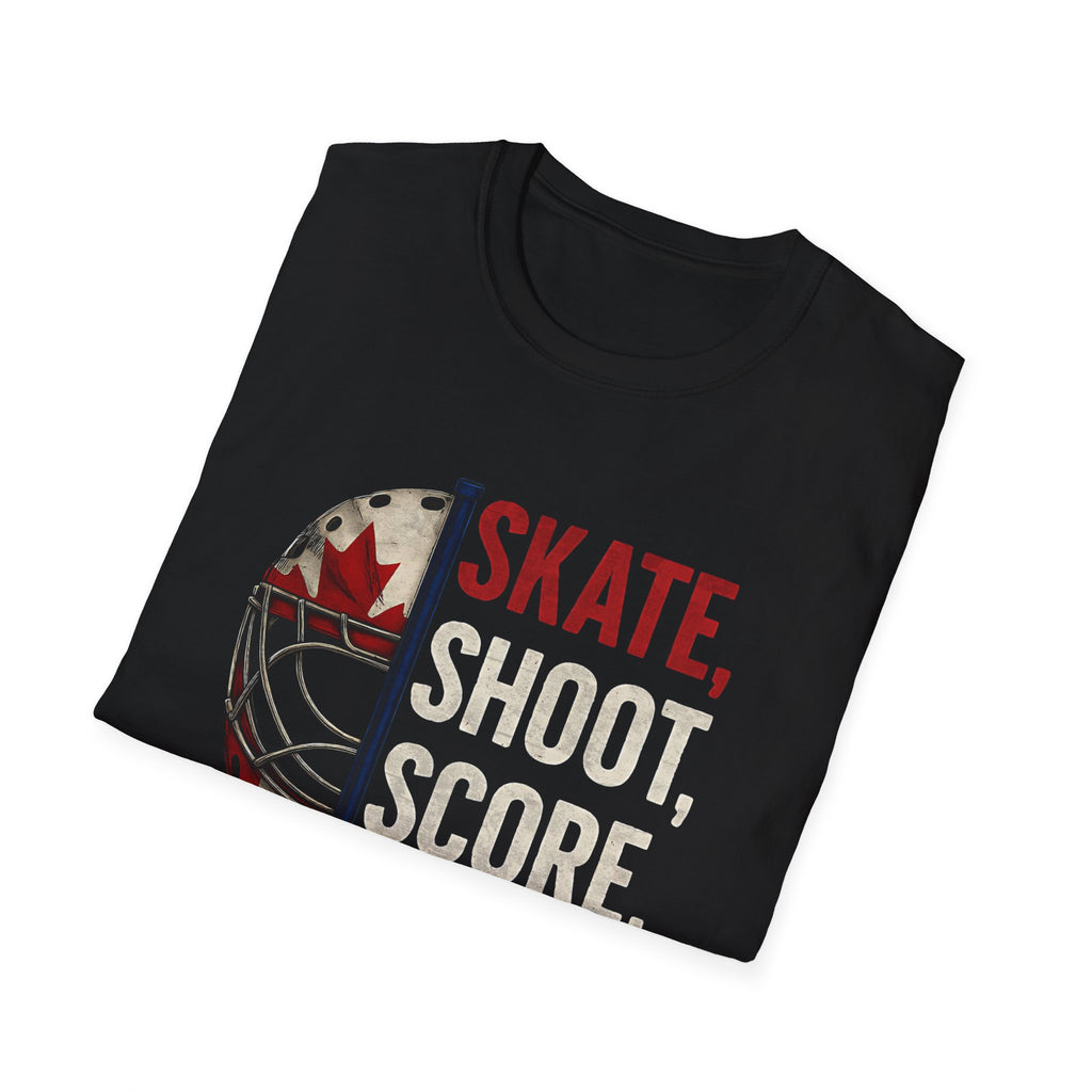 Hockey Skate Shoot Score Hockey Canada T-Shirt
