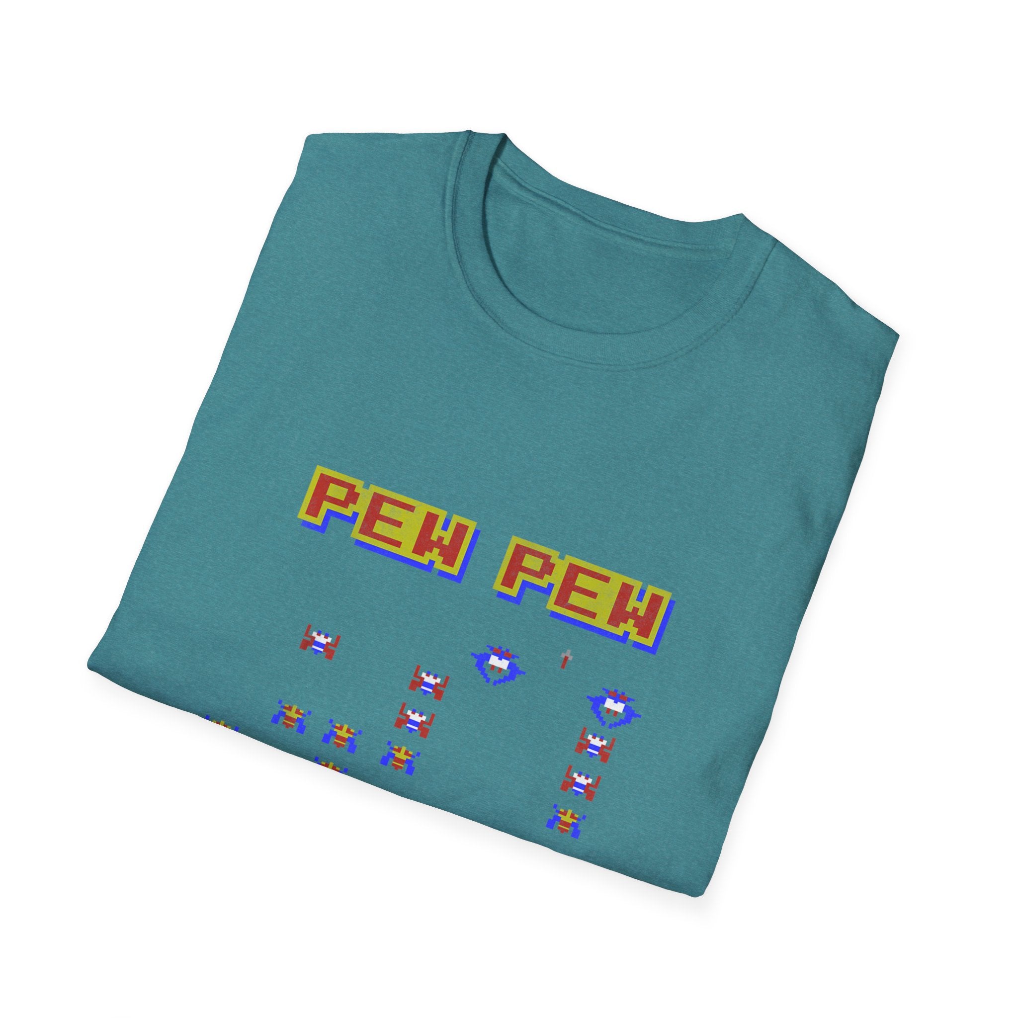 PEW PEW Retro Video Game Vintage Gaming Gamer T-Shirt