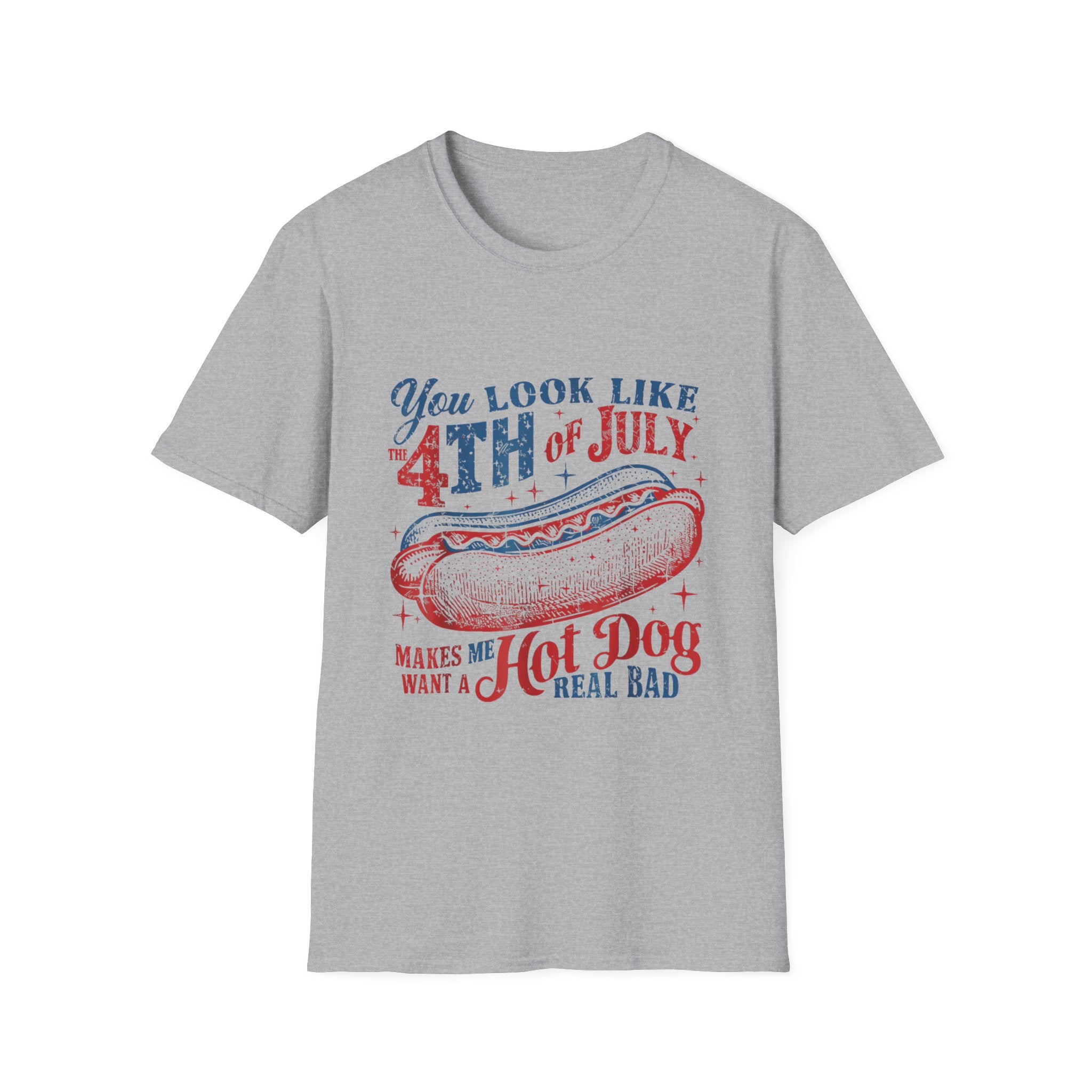 Hot Dog BBQ You Look like the 4th of July T-shirt