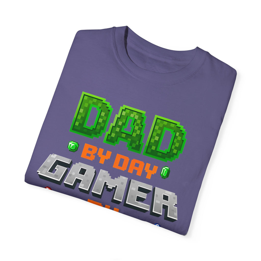 Dad By Day, Gamer By Night – Pixel Hero T-shirt