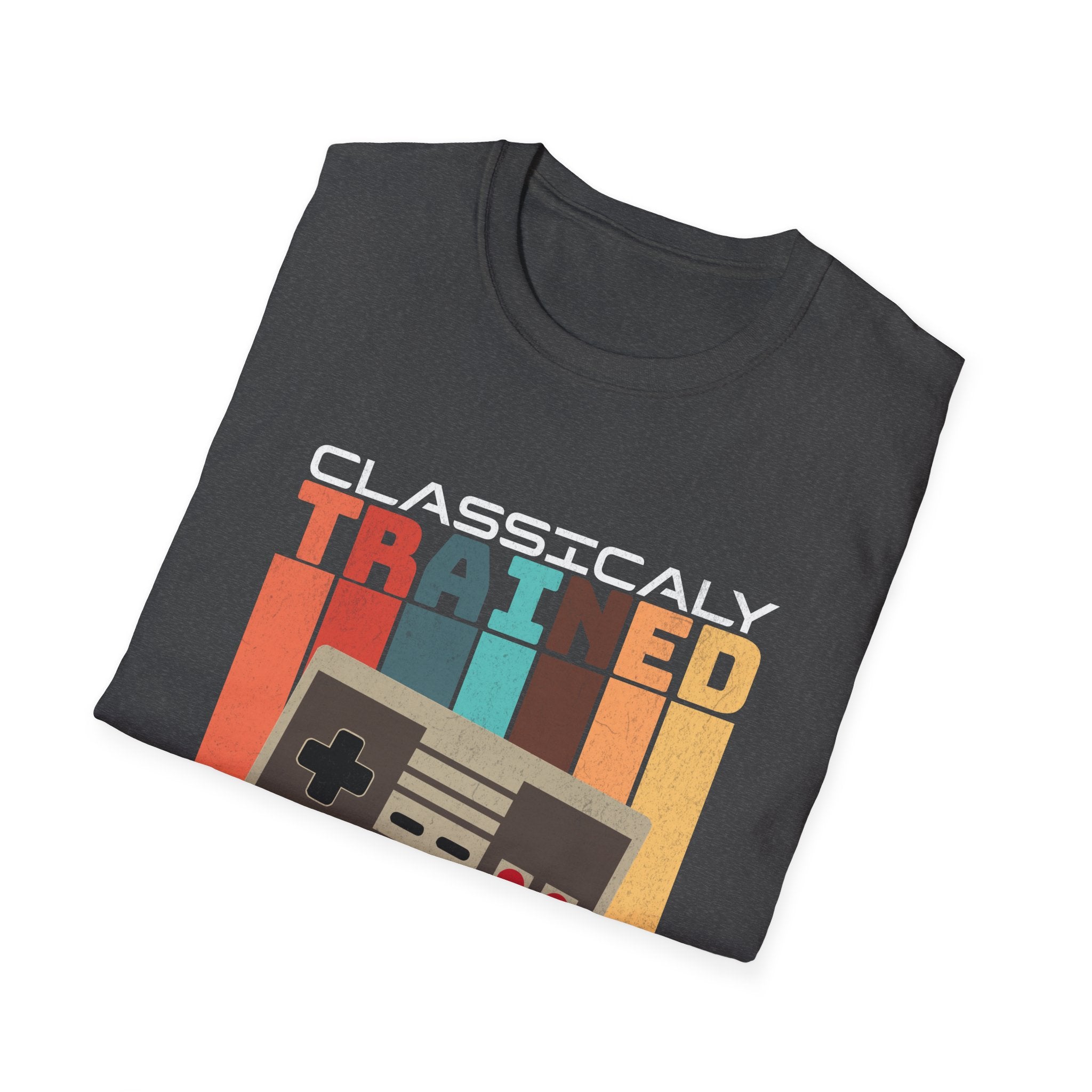 Retro Classically Trained on 8-Bit Quests Gamer T-Shirt