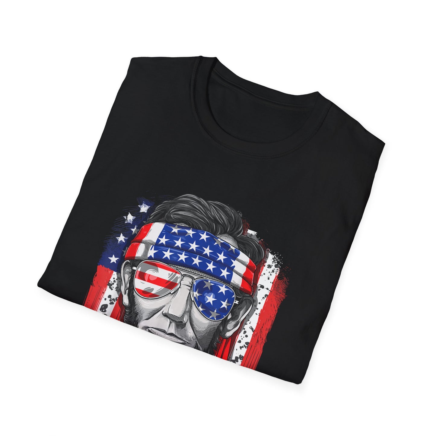 US Abe President Lincoln Merica 4th of July T-Shirt