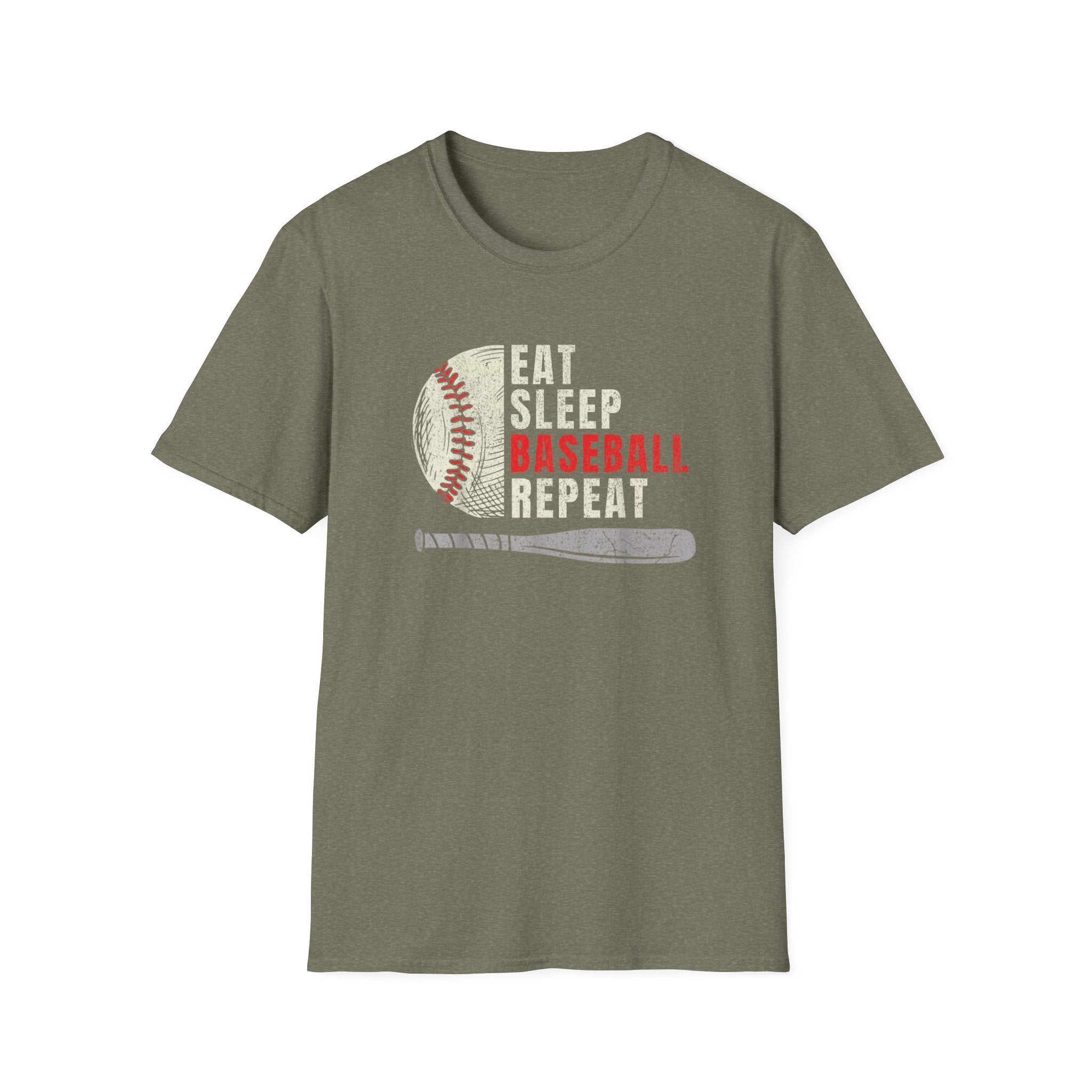 Eat Sleep Baseball Repeat – Funny Baseball T-Shirt