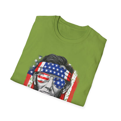 US Abe President Lincoln Merica 4th of July T-Shirt
