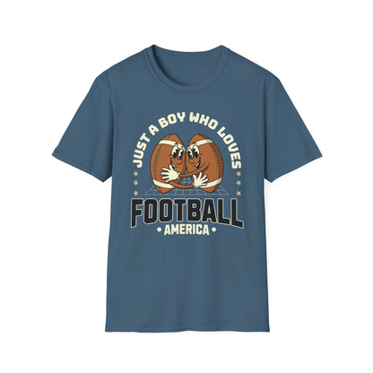 Just a Boy Who Loves Football Game Day T-Shirt