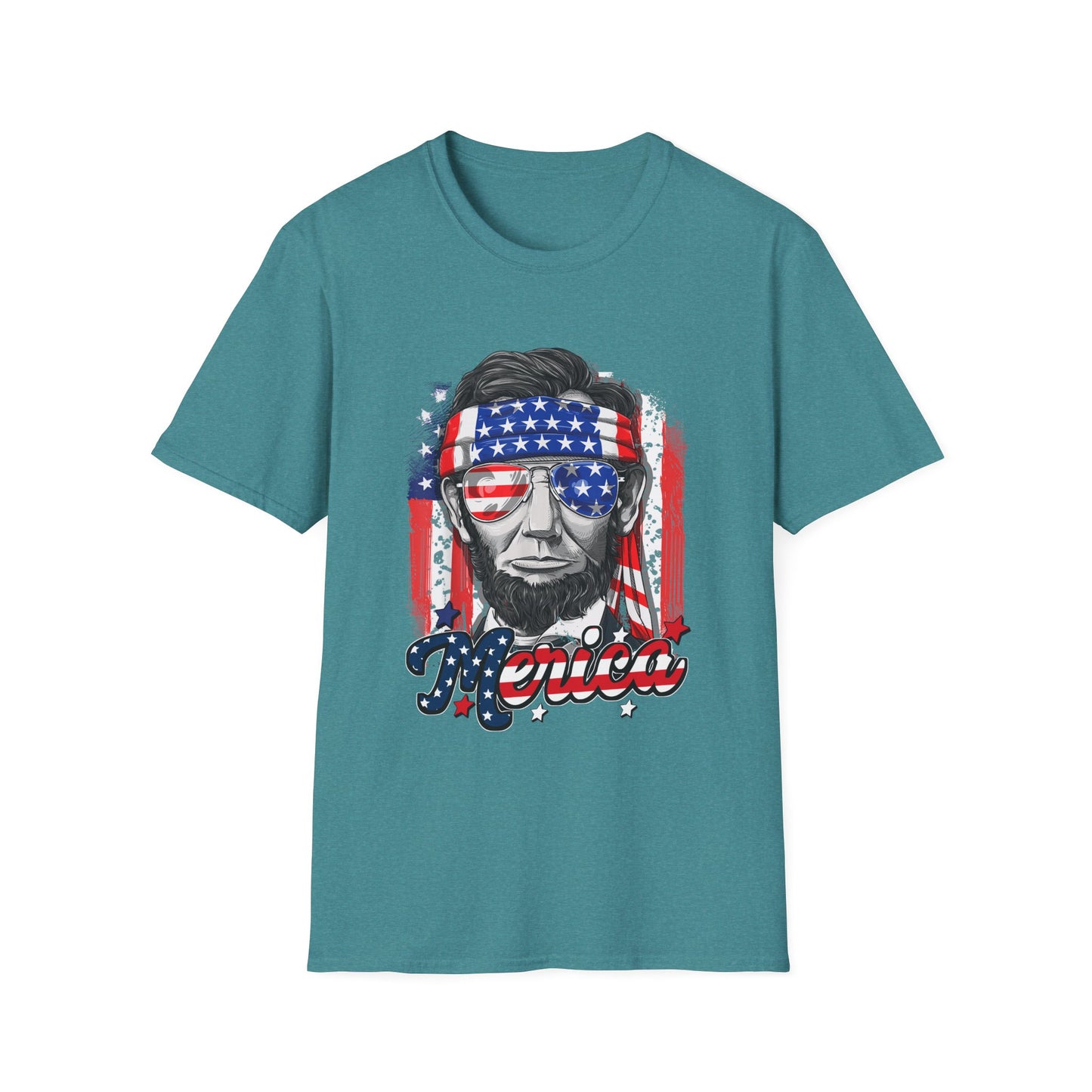 US Abe President Lincoln Merica 4th of July T-Shirt