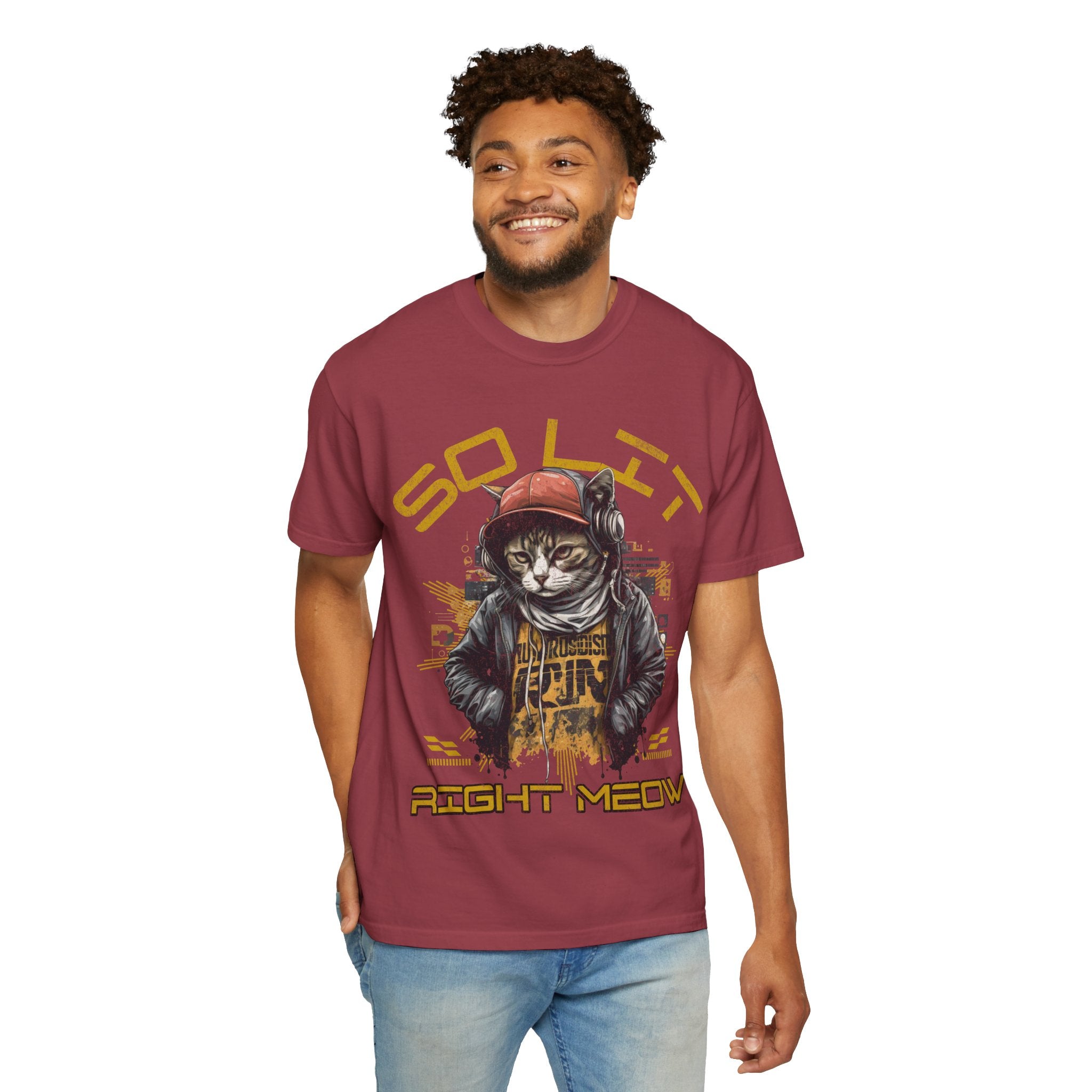 So Lit Right Meow Funny Cat Streetwear T-Shirt