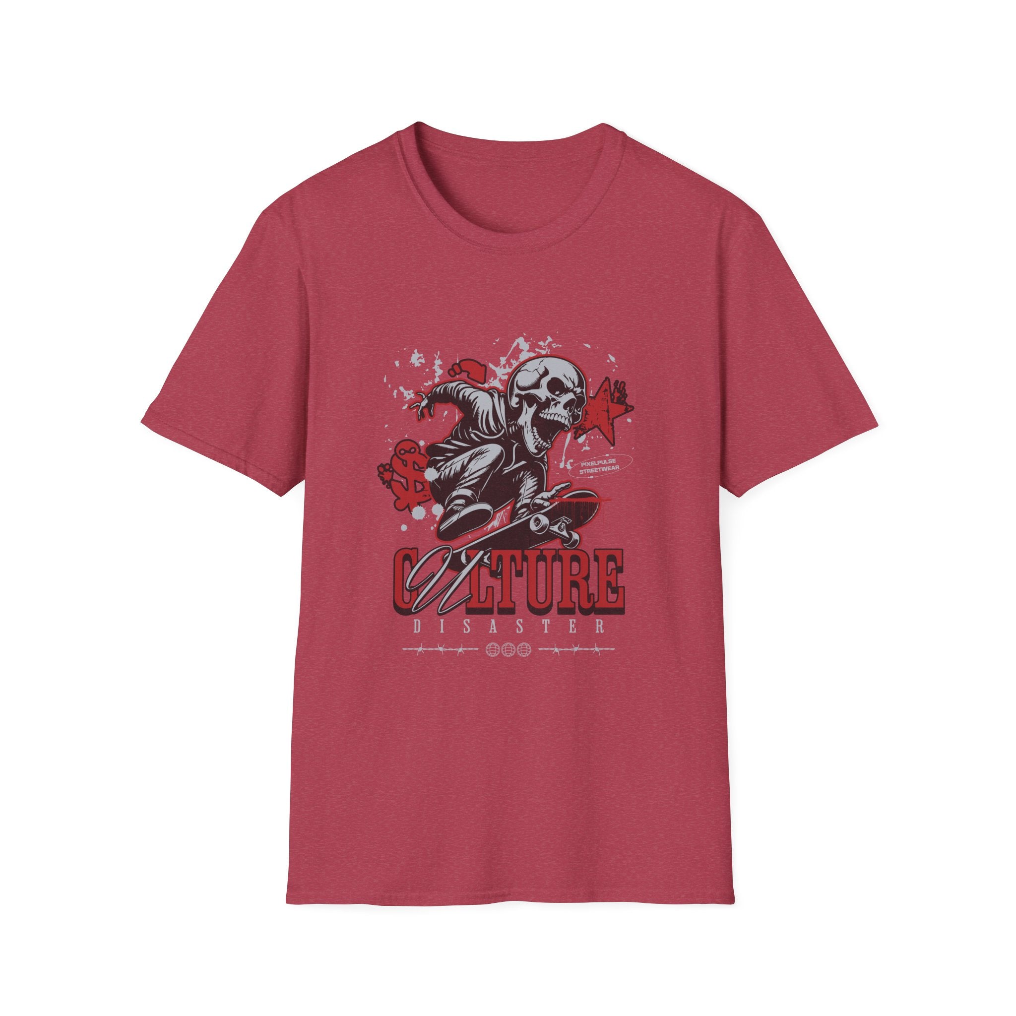 Culture is a Disaster Streetwear Funny Skull T-Shirt