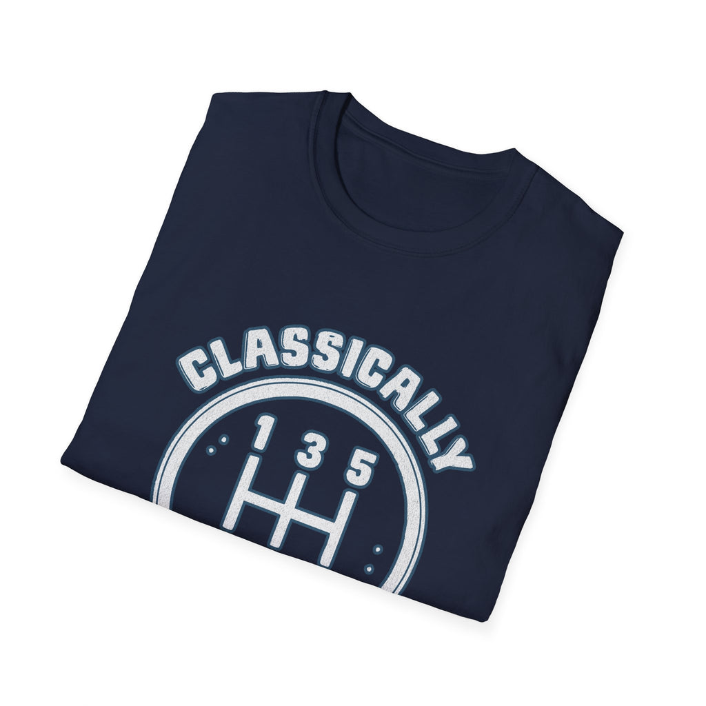 Classically Trained Stick Shift Hot Rod Gearhead Vintage Car T-Shirt