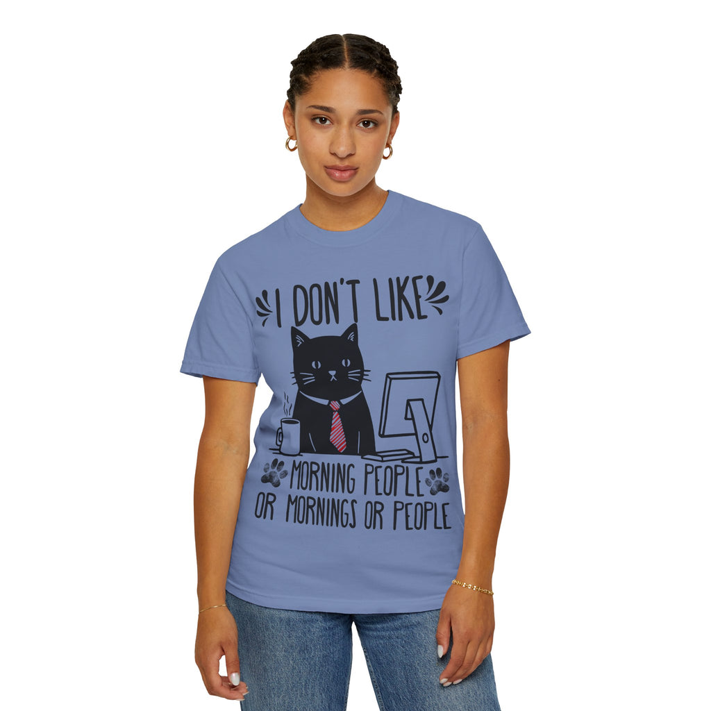 I Don’t Like Morning People... Or Mornings... Or People Funny Cat T-shirt