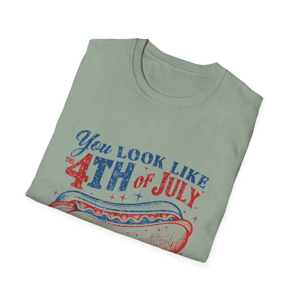 Hot Dog BBQ You Look like the 4th of July T-shirt