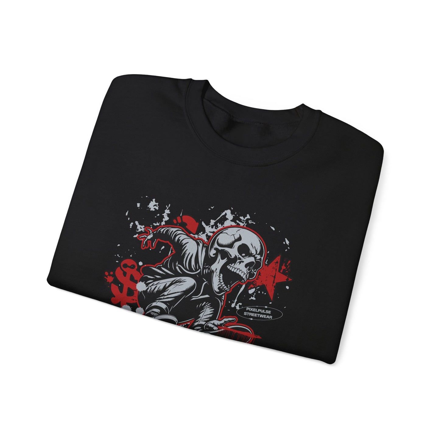 Funny Skull "Culture is a Disaster" Streetwear Sweatshirt