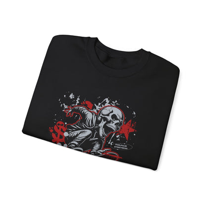 Funny Skull "Culture is a Disaster" Streetwear Sweatshirt