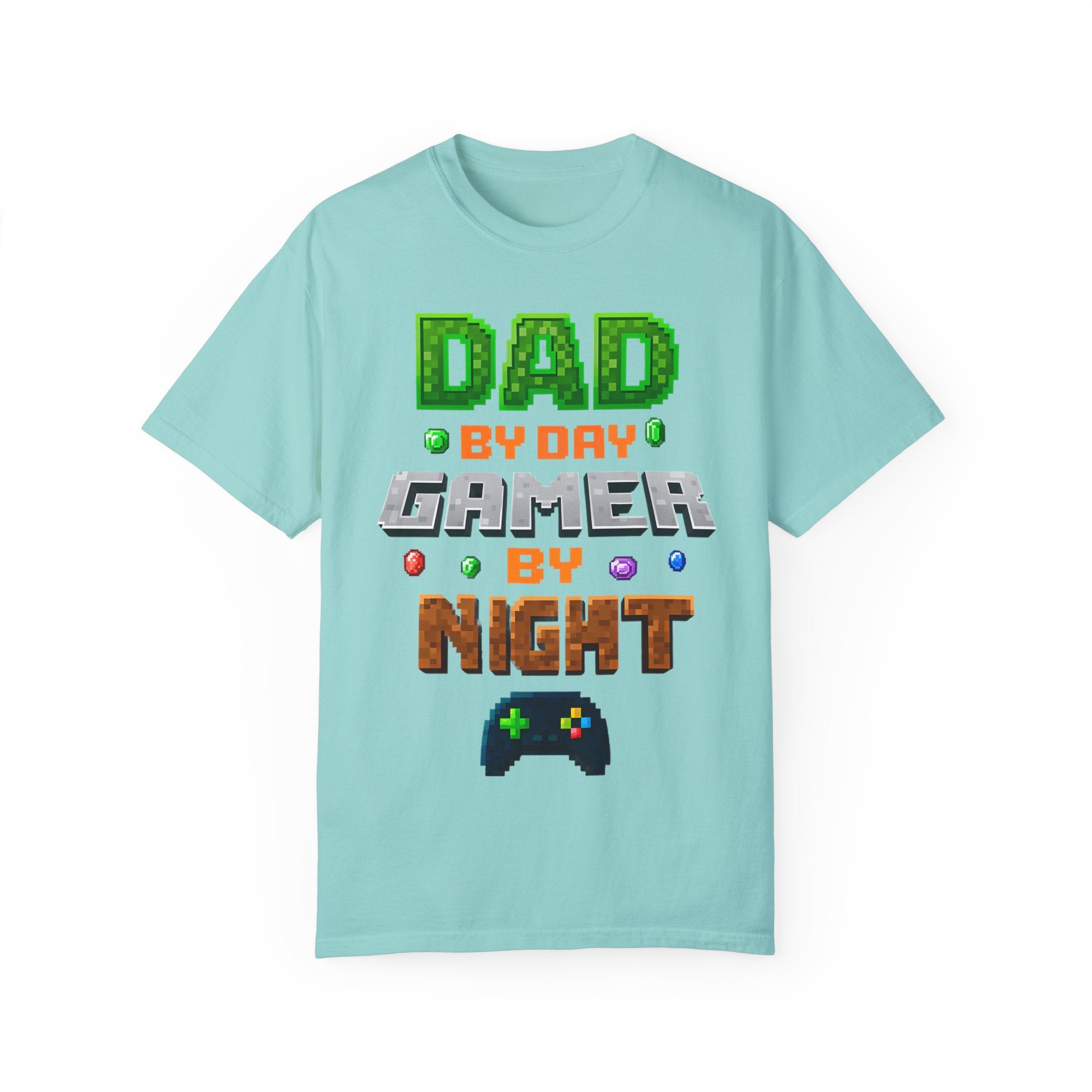 Dad By Day, Gamer By Night – Pixel Hero T-shirt