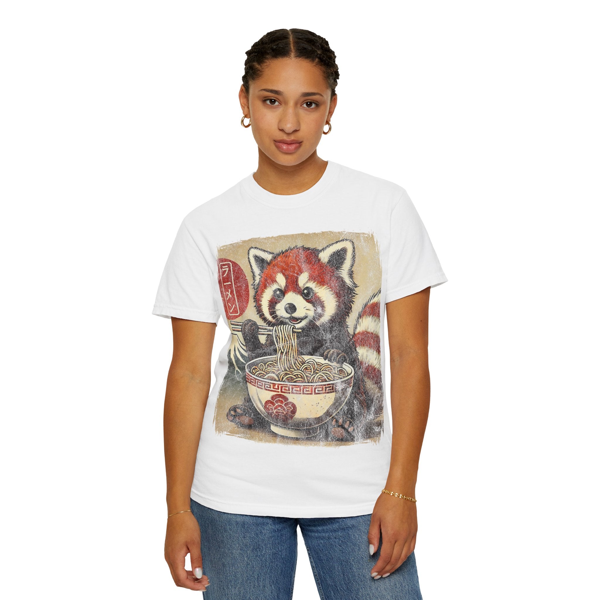 Ramen Time – Japanese Anime Red Panda T-shirt