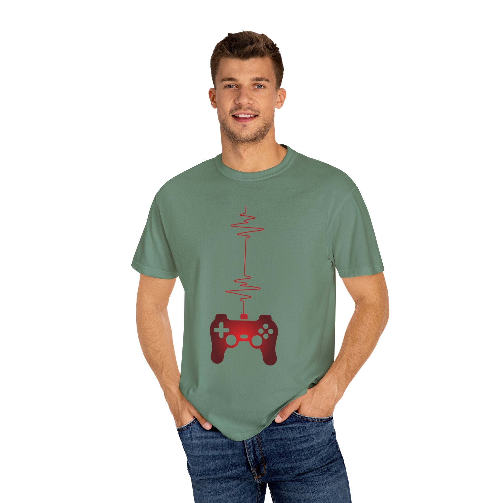 I Love Gaming Heartbeat Gamer T-shirt
