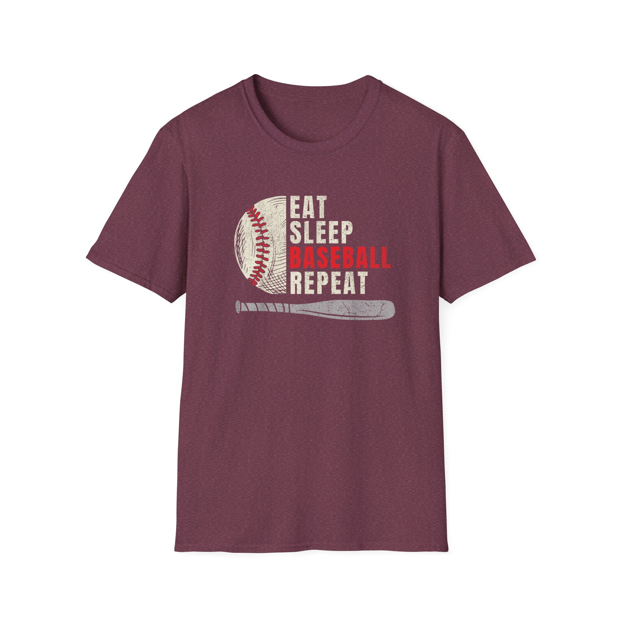 Eat Sleep Baseball Repeat – Funny Baseball T-Shirt