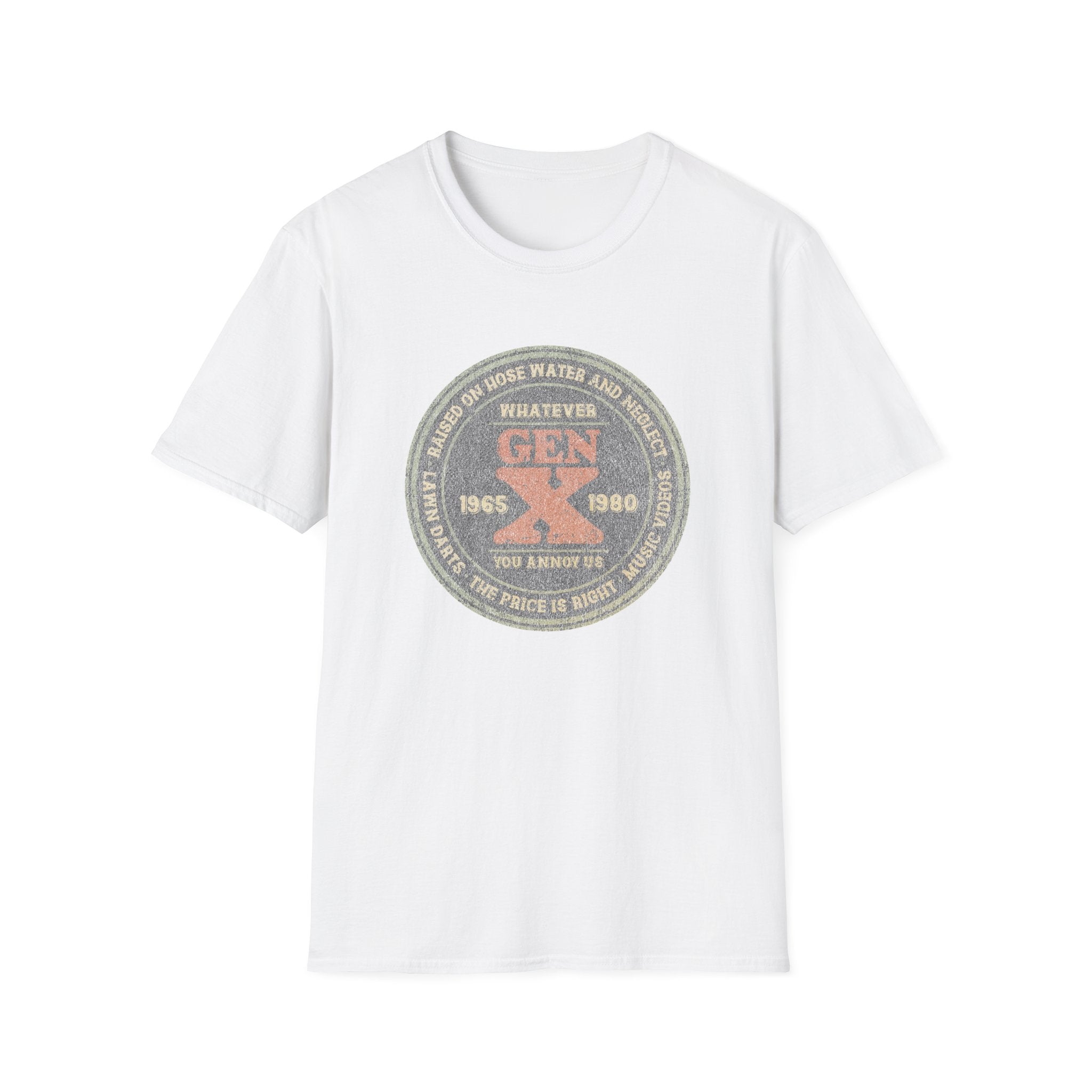 Raised on Hose Water and Neglect Retro 80s Gen X T-shirt