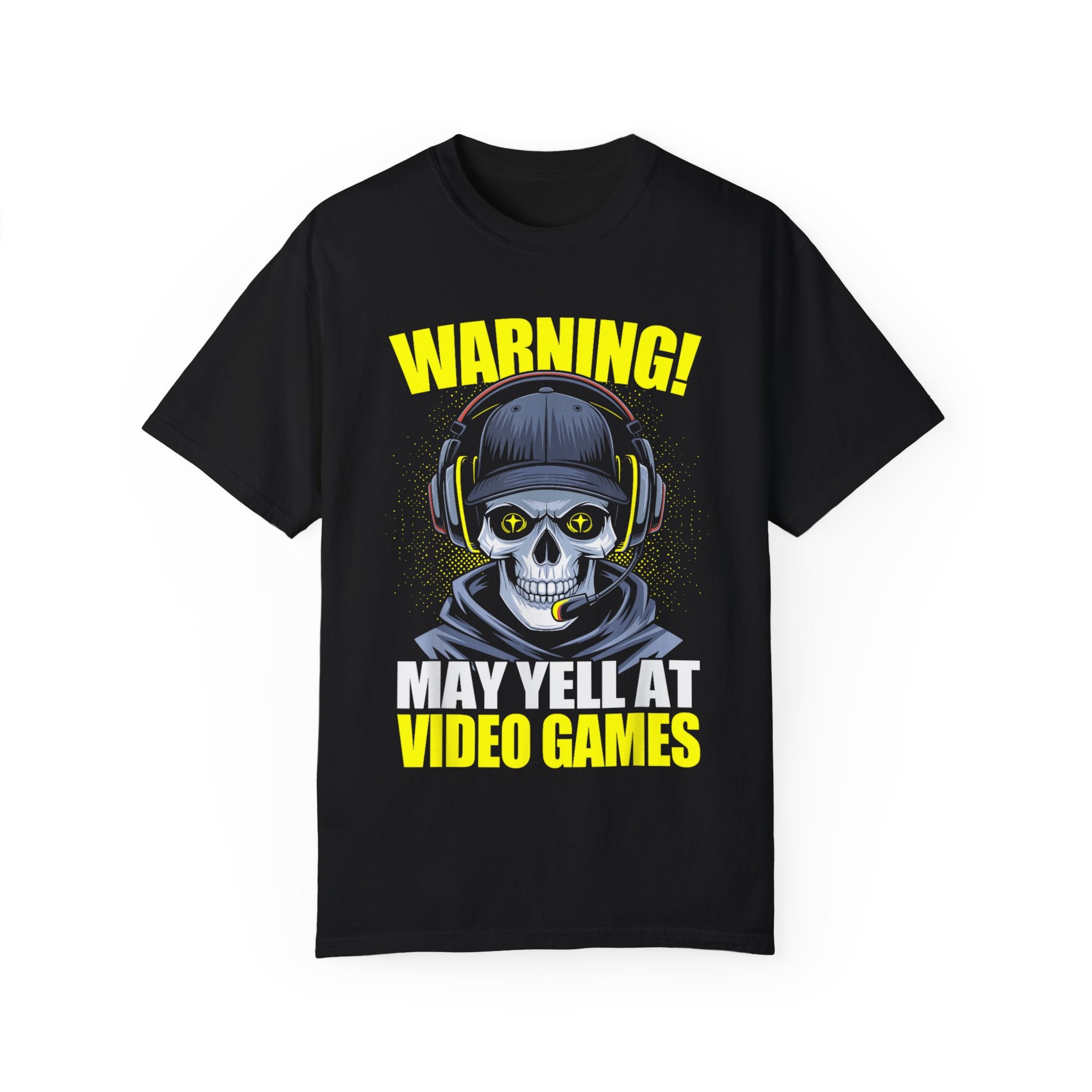 Warning: May Yell at Video Games Gamer T-shirt