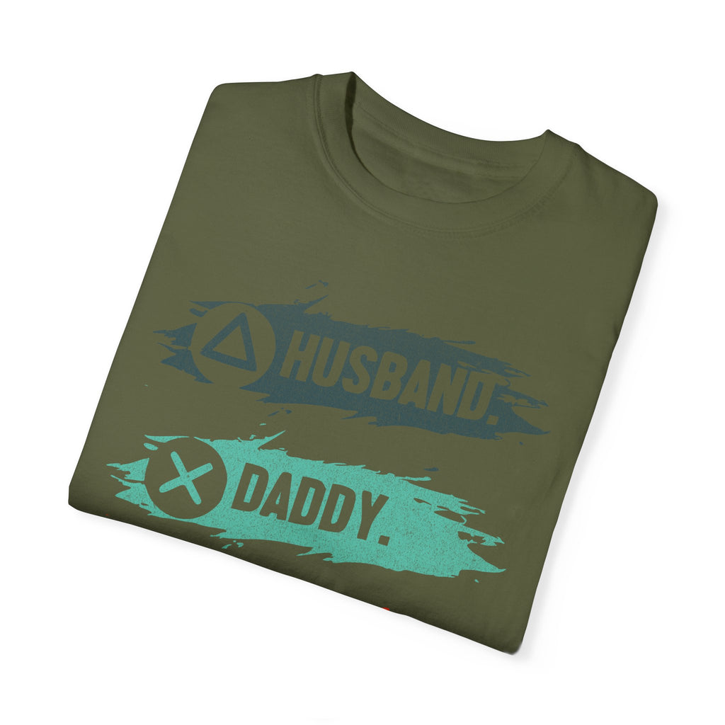 Husband Daddy Gamer Hero Funny Dad Gamer T-shirt