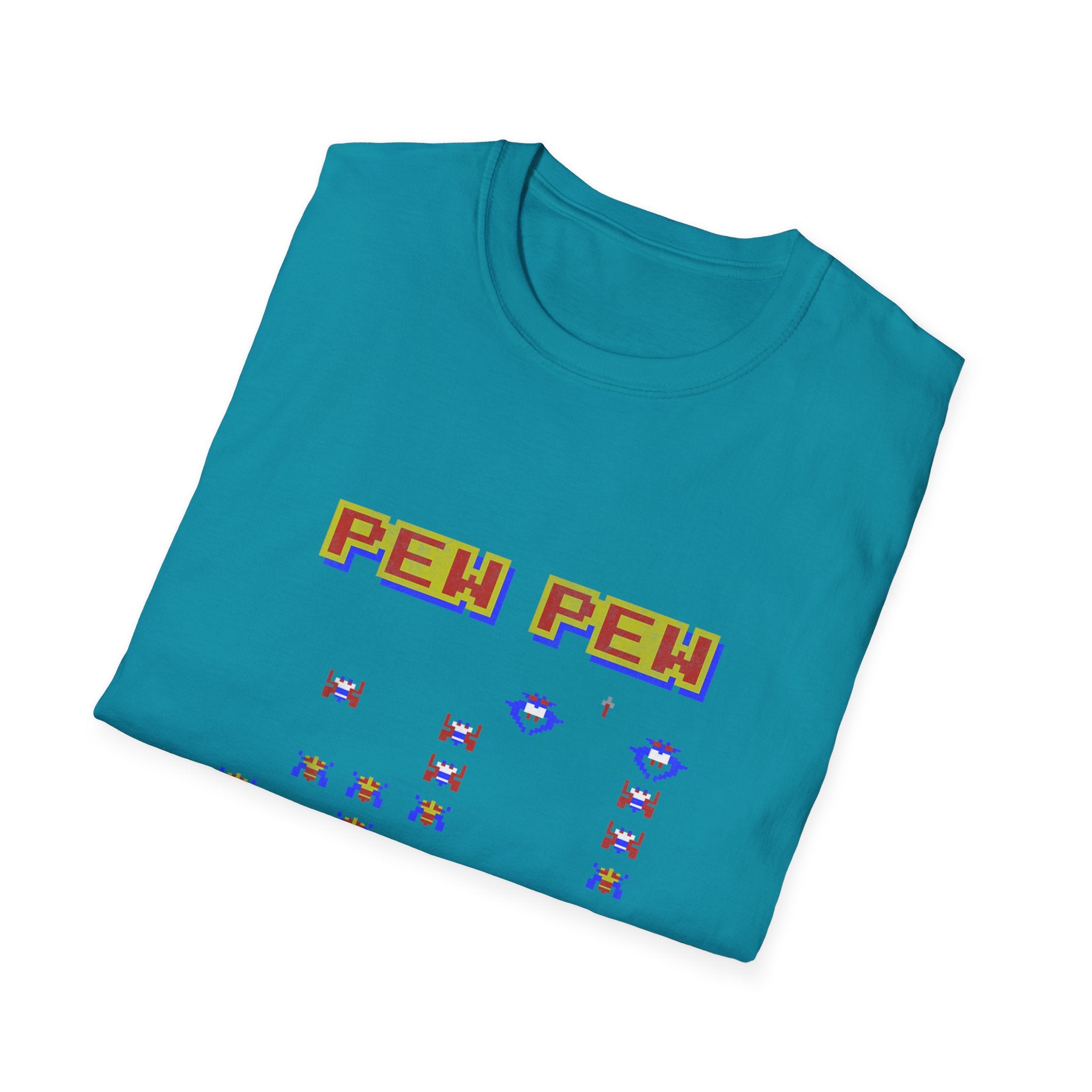 PEW PEW Retro Video Game Vintage Gaming Gamer T-Shirt