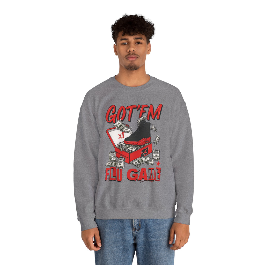 Streetwear Sneakerhead Match Jordan 12 Retro Flu Game Sweatshirt