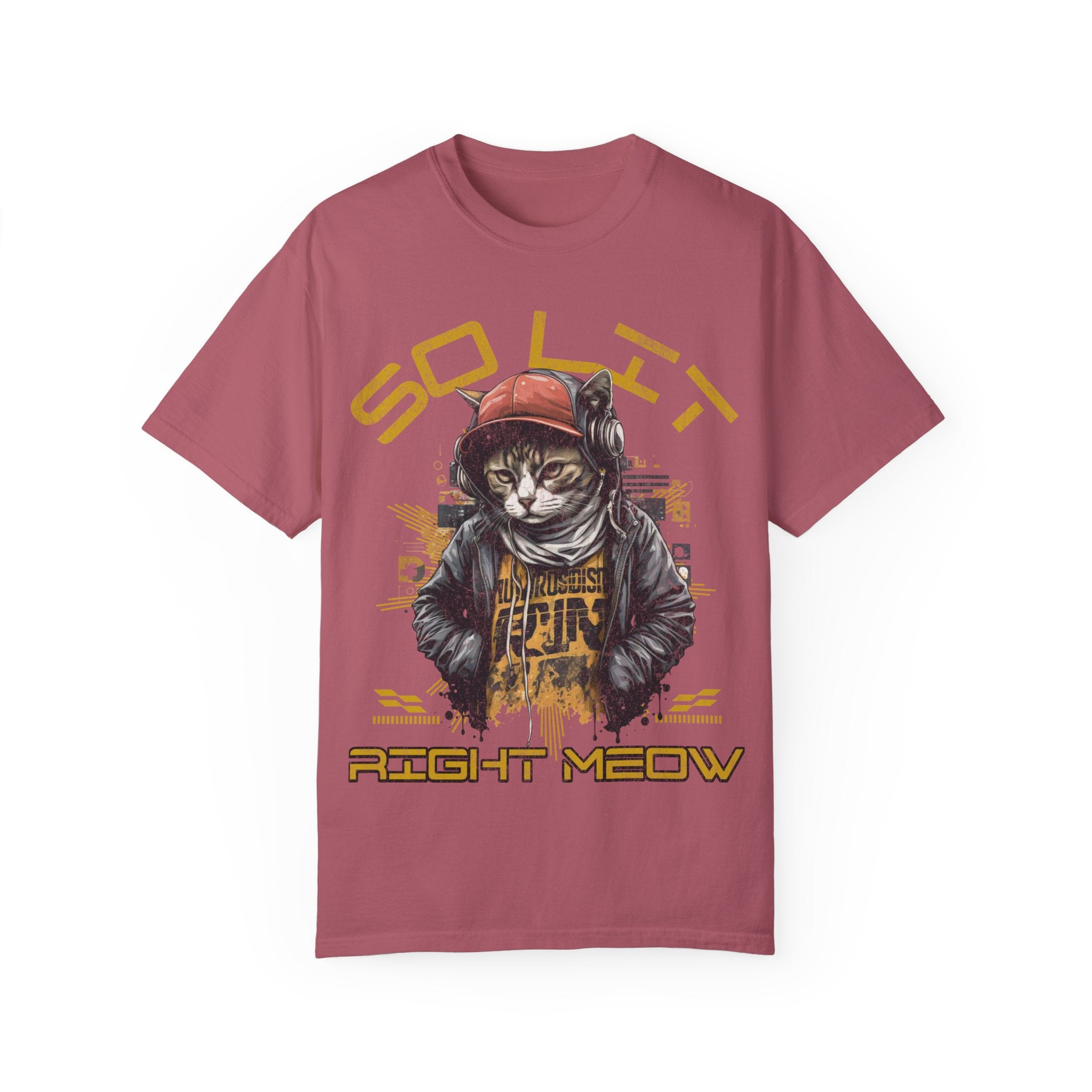 So Lit Right Meow Funny Cat Streetwear T-Shirt