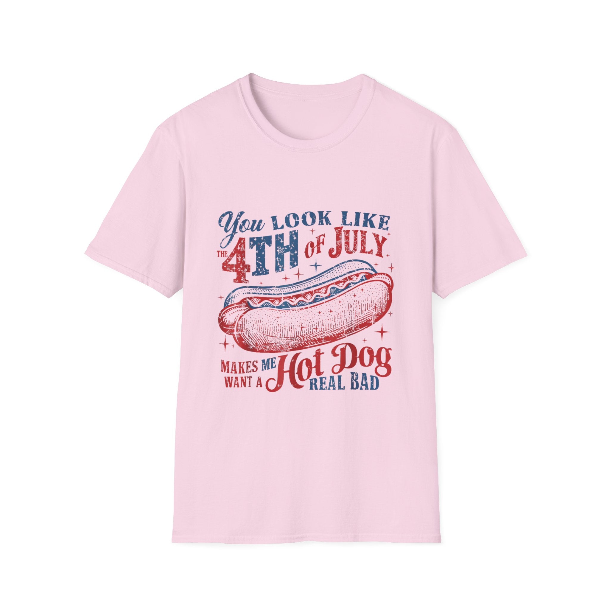 Hot Dog BBQ You Look like the 4th of July T-shirt