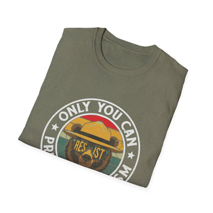 Only You Can Prevent Fascism Funny Resist USA Democracy T-Shirt