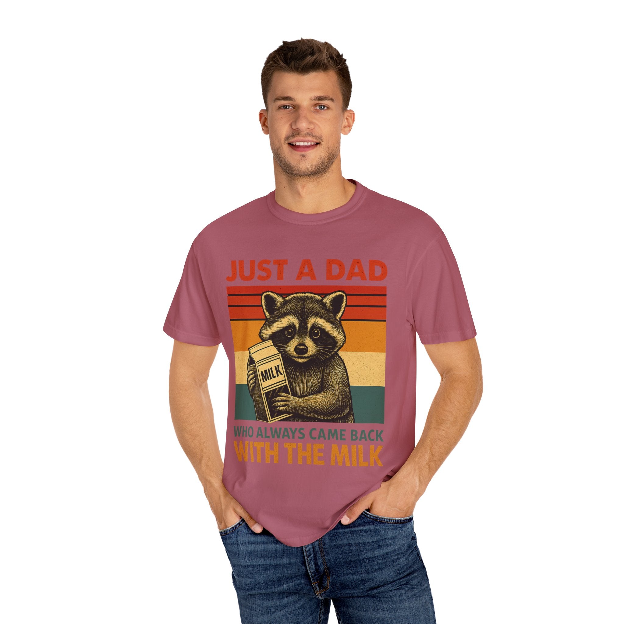 Just a Dad Who Always Came Back with the Milk – Father’s Day T-shirt