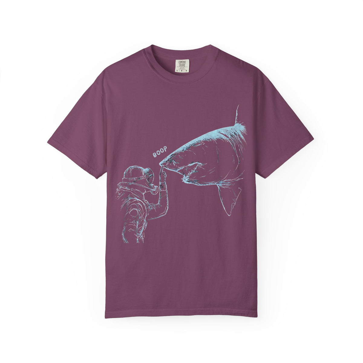 Shark nose boop tee, SCUBA diver Shark shirt, ocean diving gift, marine biology Gift, great white Shark tee | Comfort Colors® T-Shirt