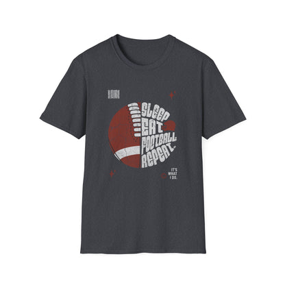 Eat Sleep Football Repeat Football Game Day T-Shirt