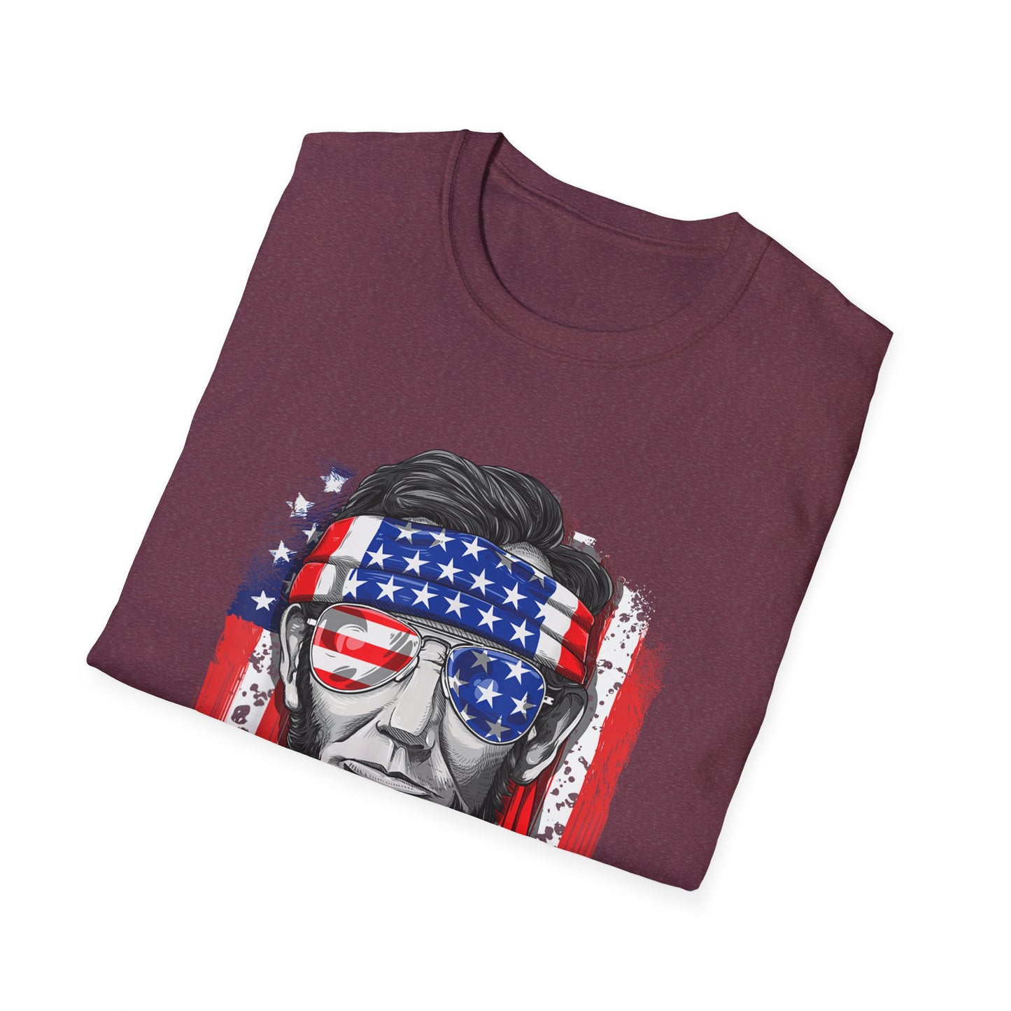 US Abe President Lincoln Merica 4th of July T-Shirt